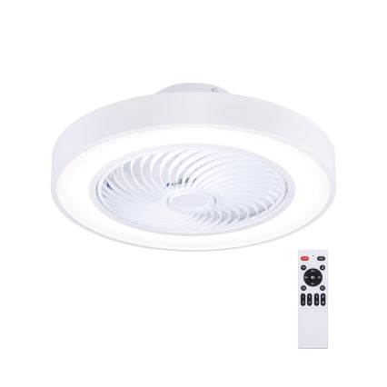 Brilagi - LED-dimmbar taklampa med fläkt LED/30W/230V 3000–6500K Ø 50 cm vit + fjärrkontroll