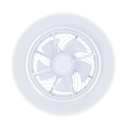 Brilagi - LED-dimmbar taklampa med fläkt LED/30W/230V 3000–6500K Ø 50 cm vit + fjärrkontroll