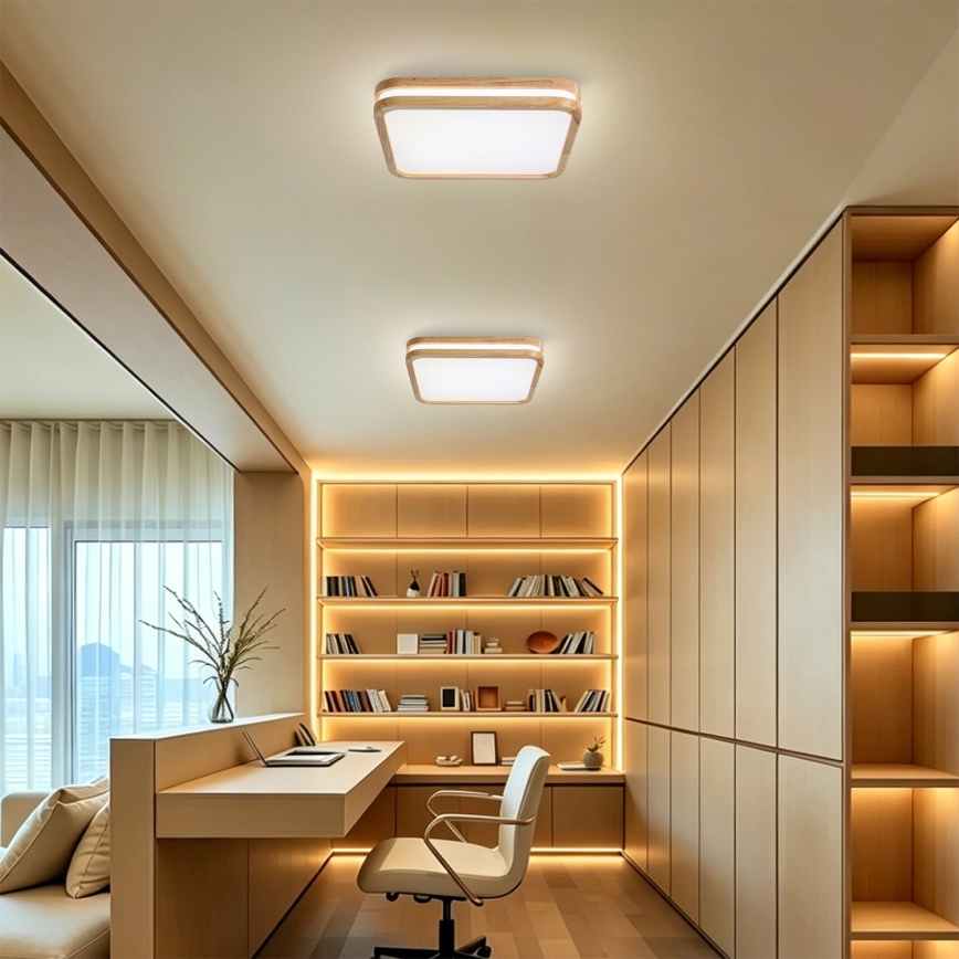 BRILAGI - Dimbart LED-takarmatur MOLINA SQUARE LED/48W/230V 3000-6000K ek 40x40 cm + fjärrkontroll