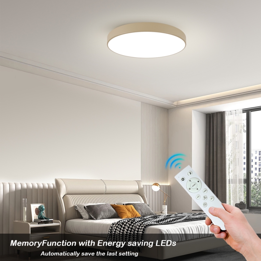Brilagi - Dimbart LED-takarmatur POOL SMART LED/100W/230V 3000-6000K 80 cm beige Wi-Fi Tuya + fjärrkontroll