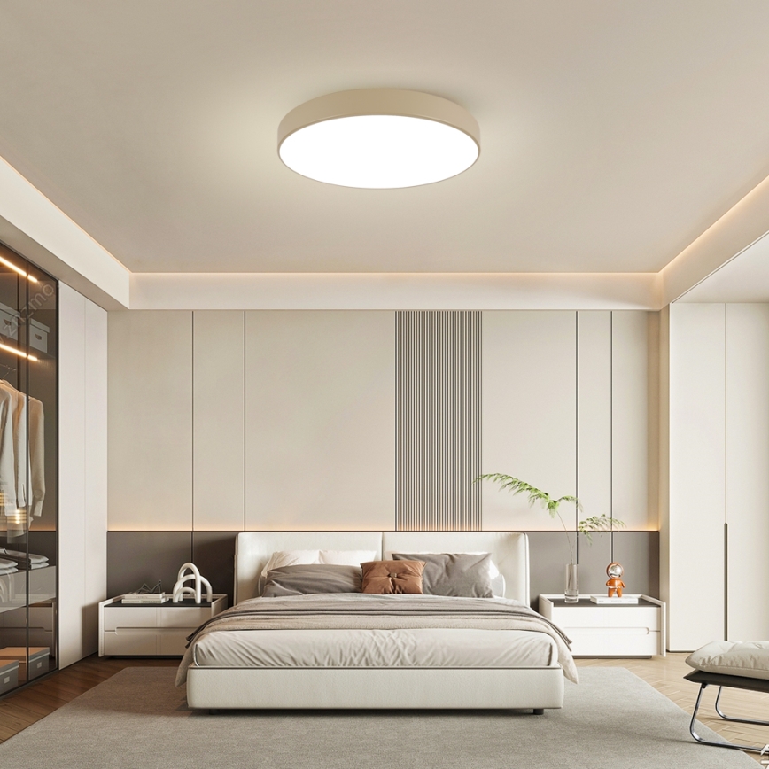 Brilagi - Dimbart LED-takarmatur POOL SMART LED/100W/230V 3000-6000K 80 cm beige Wi-Fi Tuya + fjärrkontroll