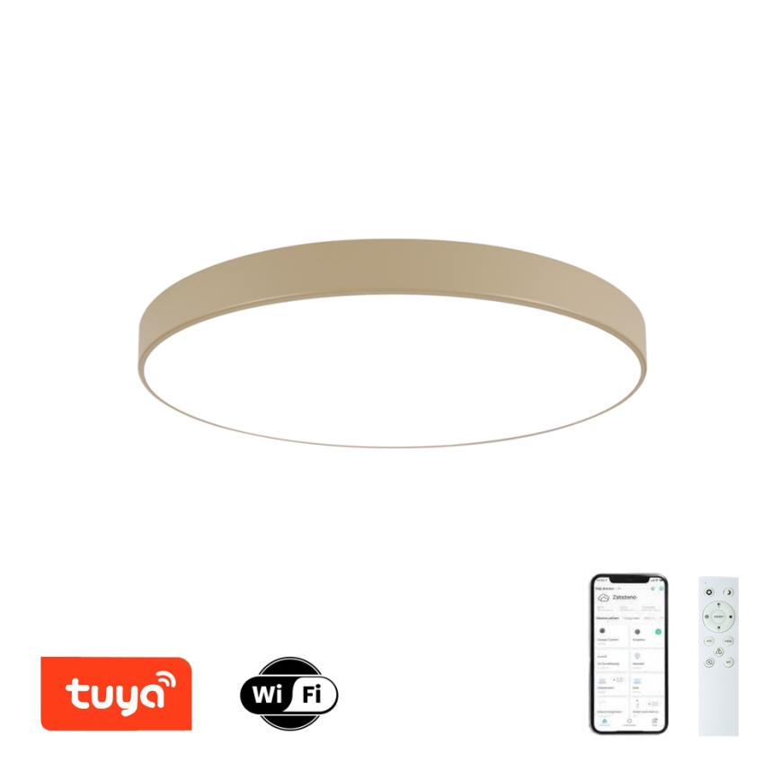 Brilagi - Dimbart LED-takarmatur POOL SMART LED/100W/230V 3000-6000K 80 cm beige Wi-Fi Tuya + fjärrkontroll