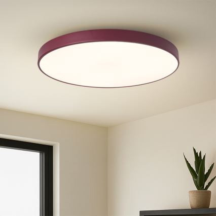Brilagi - LED-dimbart armatur POOL SMART LED/100W/230V Ø 80 cm Wi-Fi Tuya + fjärrkontroll bordeaux