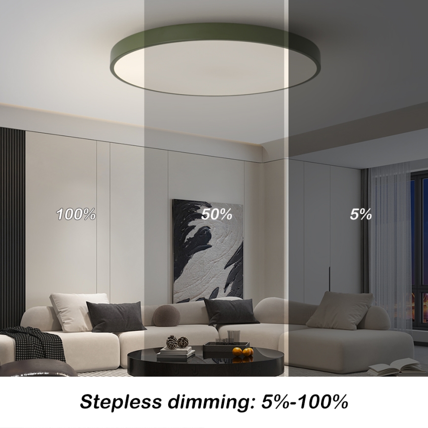 Brilagi - Dimbart LED-armatur POOL SMART LED/100W/230V Ø 80 cm 3000-6000K Wi-Fi Tuya + fjärrkontroll grön