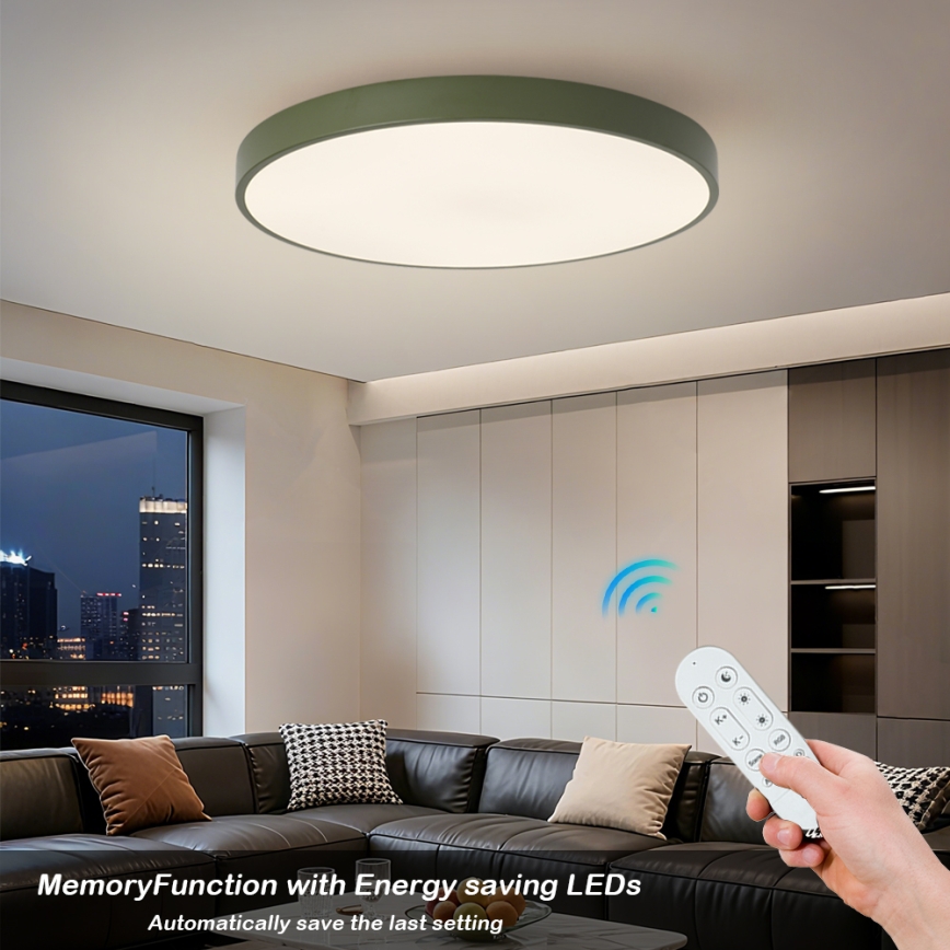 Brilagi - Dimbart LED-armatur POOL SMART LED/100W/230V Ø 80 cm 3000-6000K Wi-Fi Tuya + fjärrkontroll grön