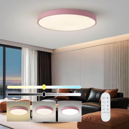Brilagi - Dimmbar LED-armatur POOL SMART LED/100W/230V Ø 80 cm 3000–6000K Wi-Fi Tuya + fjärrkontroll rosa