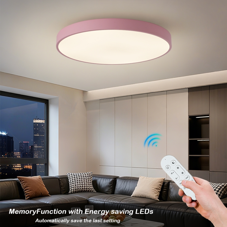 Brilagi - Dimmbar LED-armatur POOL SMART LED/100W/230V Ø 80 cm 3000–6000K Wi-Fi Tuya + fjärrkontroll rosa