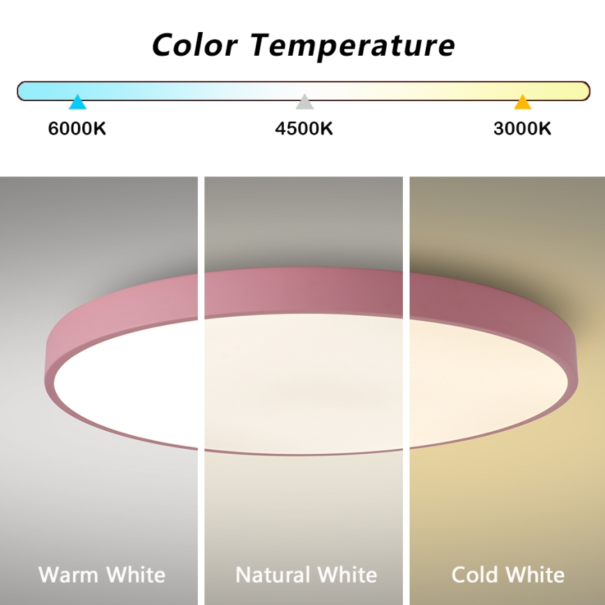 Brilagi - dimbar LED-armatur POOL SMART LED/128W/230V Ø 100 cm Wi-Fi Tuya + fjärrkontroll rosa