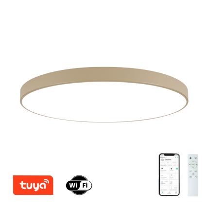 Brilagi - Dimbar LED-taklampa POOL SMART LED/180W/230V 3000-6000K 120 cm beige Wi-Fi Tuya + fjärrkontroll