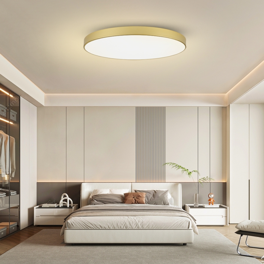 Brilagi - LED-dimbar takarmatur POOL SMART LED/180 W/230 V 3000–6000 K 120 cm guldig Wi‑Fi Tuya + fjärrkontroll