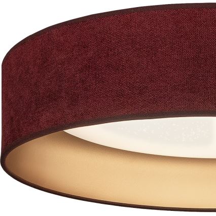 BRILAGI - LED dimbar taklampa VELVET SMARTIX STARS LED/24W/230V 3000-6000K Ø 45 cm vinröd/guld Wi-Fi Tuya Beacon + fjärrkontroll