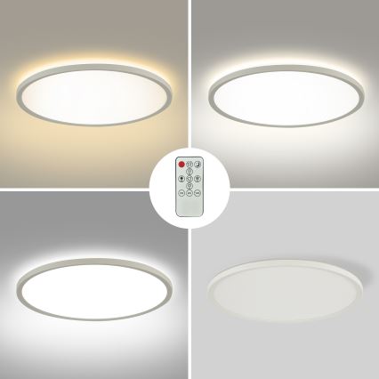Brilagi - Dimbar ultratunn taklampa LED/24W/230V 2700–6500K Ø 42 cm vit + fjärrkontroll