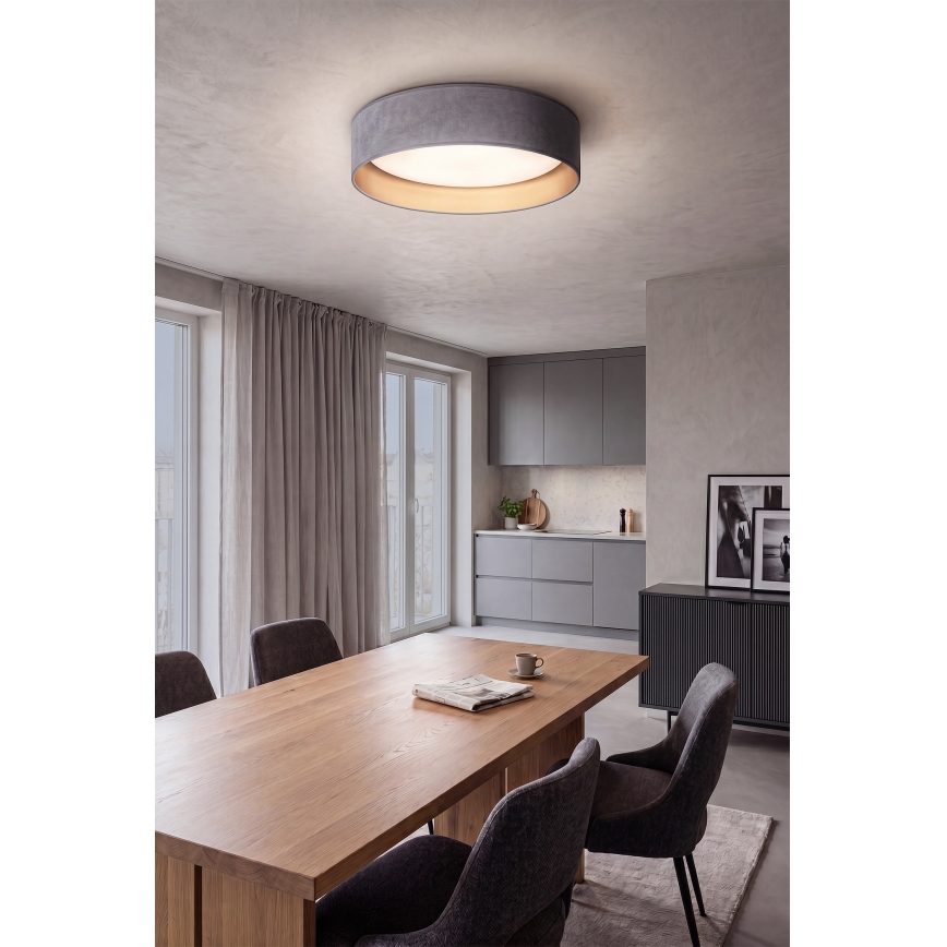 BRILAGI - Dimbart LED-takarmatur VELVET SMARTIX STARS LED/24W/230V 3000–6000K Ø 45 cm grå/guld Wi‑Fi Tuya Beacon + fjärrkontroll