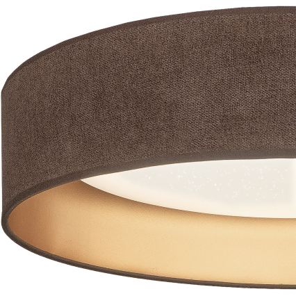 BRILAGI - LED-dimbar takarmatur VELVET SMARTIX STARS LED/24W/230V 3000-6000K Ø 45 cm brun/guld Wi-Fi Tuya Beacon + fjärrkontroll
