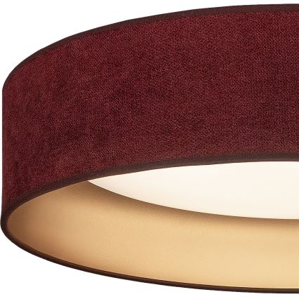 BRILAGI - Dimbart LED-takarmatur VELVET SMARTIX LED/24W/230V 3000-6000K Ø 45 cm vinröd/guld Wi‑Fi Tuya Beacon + fjärrkontroll