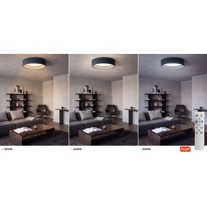 BRILAGI - LED dimbar taklampa VELVET SMARTIX LED/36W/230V 3000-6000K Ø 55 cm grön Wi-Fi Tuya Beacon + fjärrkontroll