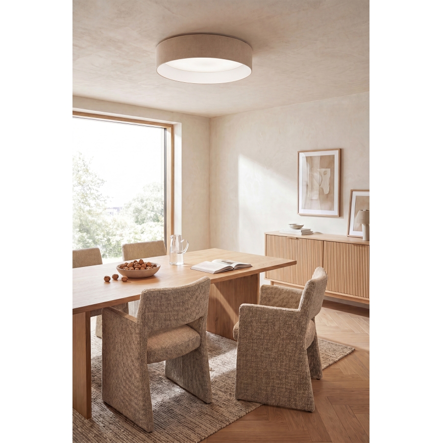 BRILAGI - Dimbart LED-takarmatur VELVET SMART VARI LED/24W/230V 3000-6500K Ø 45 cm krämvit + fjärrkontroll
