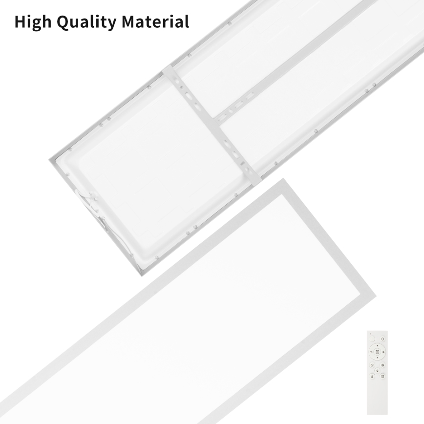 Brilagi - LED dimbar taklampa för badrum FRAME SMART LED/50W/230V 120x30 cm 3000-6000K IP44 silver + fjärrkontroll