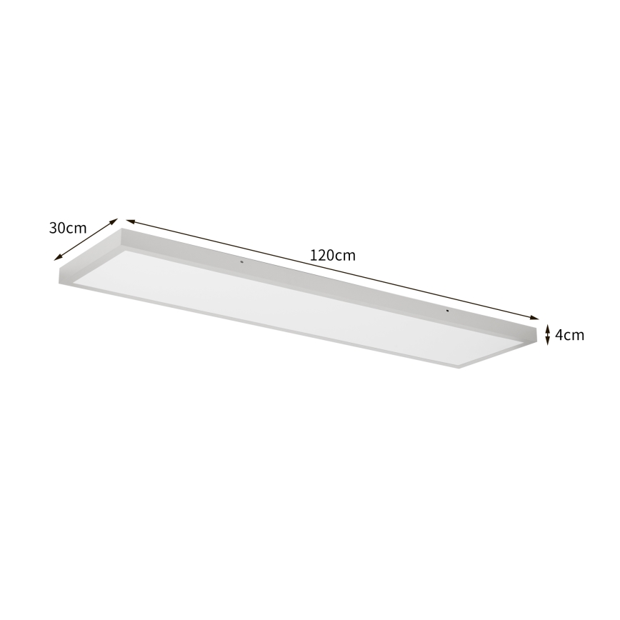 Brilagi - LED dimbar taklampa för badrum FRAME SMART LED/50W/230V 120x30 cm 3000-6000K IP44 silver + fjärrkontroll