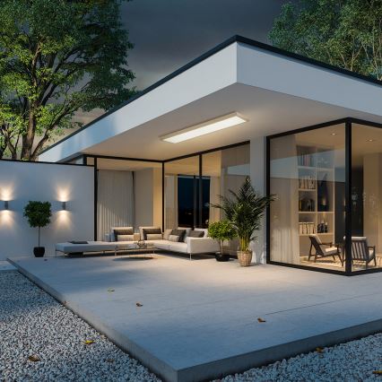 Brilagi - LED Dimmbar badrumstaklampa FRAME SMART LED/50W/230V 120x30 cm 3000-6000K IP44 beige + fjärrkontroll