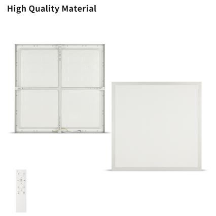 Brilagi - LED-dimbar taklampa för badrum FRAME SMART LED/50W/230V 60x60 cm 3000-6000K IP44 silverfärgad + fjärrkontroll