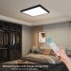 Brilagi - LED ljusreglerad taklampa till badrum FRAME SMART LED/50W/230V 3000-6000K IP44 svart + fjärrkontroll