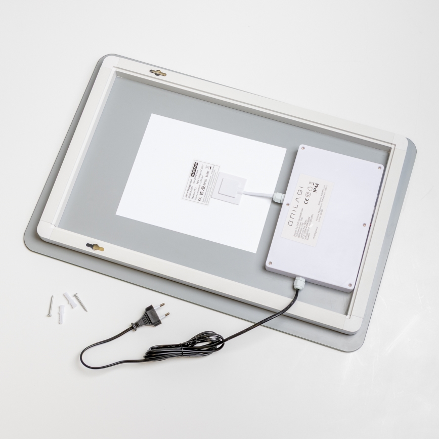 Brilagi - Uppvärmd badrumsspegel DIANA LED/13W/230V 60x40 cm IP44 CRI 90 dimbart + CCT