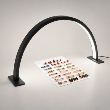 Brilagi - LED dimbar bågformad bordslampa RADIO LED/30W/24/230V 3000/4000/6500K svart