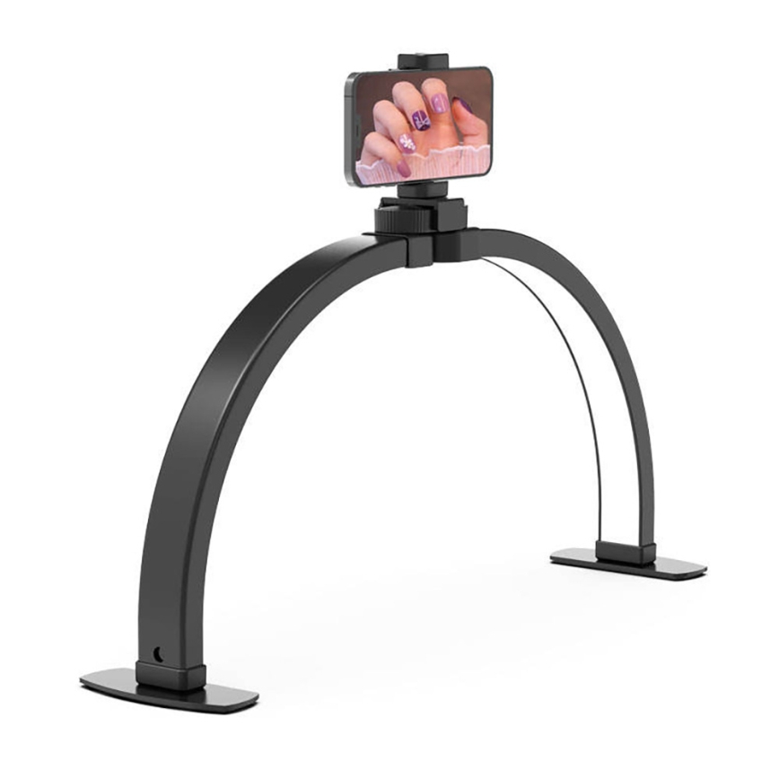 BRILAGI - LED dimbar bågformad bordslampa för modellbygge med hållare RADIO LED/25W/24/230V 3000/4000/6500K svart