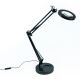 Brilagi - LED Dimbar bordslampa med ett förstoringsglas LENS LED/12W/5V 3000/4200/6000K svart