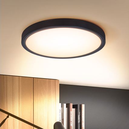 Brilagi - LED Dimbar taklampa ESTELA LED/36W/230V 3000-6500K ø 30 cm svart + fjärrkontroll