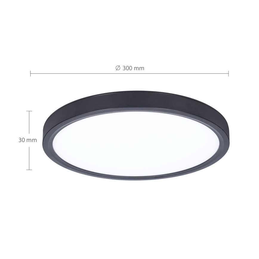 Brilagi - LED Dimbar taklampa ESTELA LED/36W/230V 3000-6500K ø 30 cm svart + fjärrkontroll