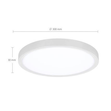 Brilagi - LED Dimbar taklampa ESTELA LED/36W/230V 3000-6500K ø 30 cm vit + fjärrkontroll