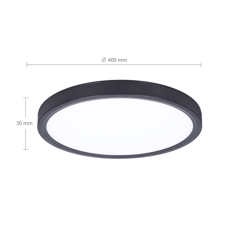 Brilagi - LED Dimbar taklampa ESTELA LED/48W/230V 3000-6500K ø 40 cm svart + fjärrkontroll