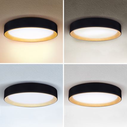 Brilagi - LED Dimbar taklampa LARIOS LED/48W/230V 3000-6500K ø 39 cm svart + fjärrkontroll