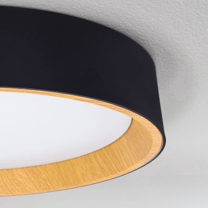 Brilagi - LED Dimbar taklampa LARIOS LED/48W/230V 3000-6500K ø 39 cm svart + fjärrkontroll