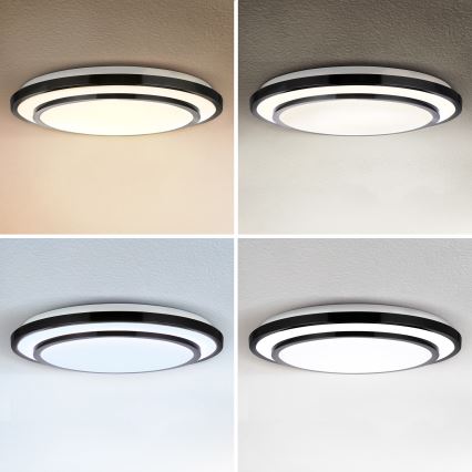 Brilagi - LED Dimbar taklampa LUCIANO LED/48W/230V 3000-6500K ø 39 cm svart + fjärrkontroll