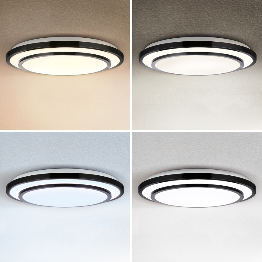 Brilagi - LED Dimbar taklampa LUCIANO LED/48W/230V 3000-6500K ø 39 cm svart + fjärrkontroll