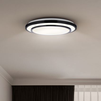 Brilagi - LED Dimbar taklampa LUCIANO LED/48W/230V 3000-6500K ø 39 cm svart + fjärrkontroll