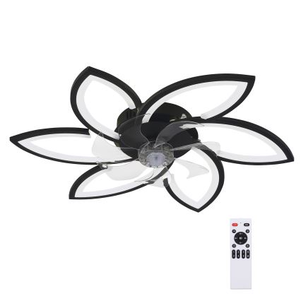 Brilagi - LED dimbar taklampa med fläkt LED/50W/230V 3000-6500K svart + fjärrkontroll