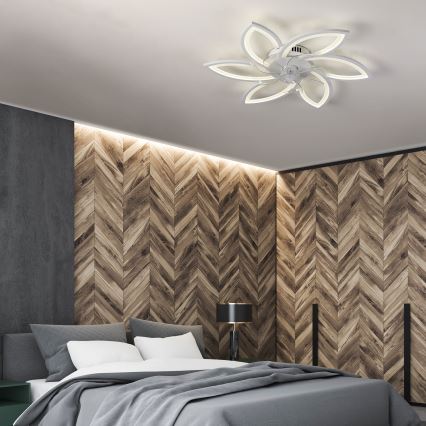 Brilagi - LED dimbar taklampa med fläkt LED/50W/230V 3000-6500K vit + fjärrkontroll