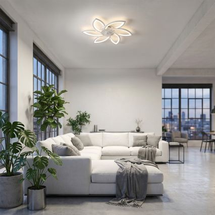 Brilagi - LED dimbar taklampa med fläkt LED/50W/230V 3000-6500K vit + fjärrkontroll