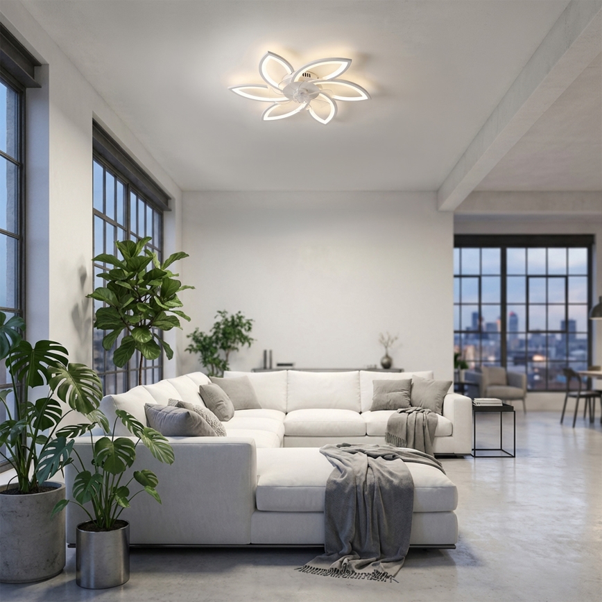 Brilagi - LED dimbar taklampa med fläkt LED/50W/230V 3000-6500K vit + fjärrkontroll