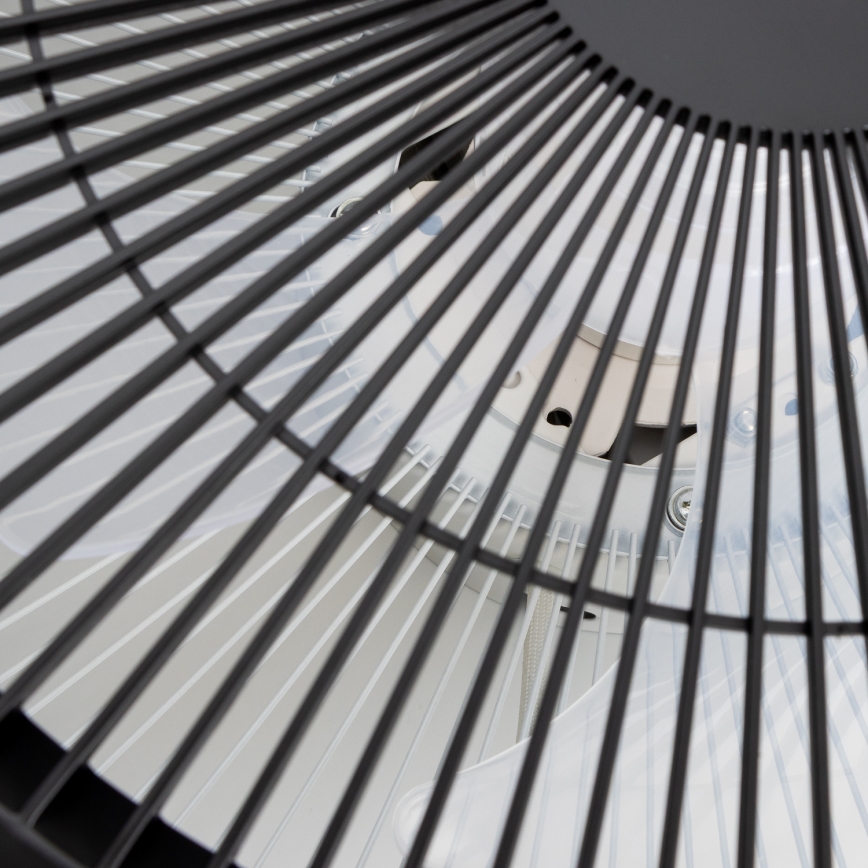 Brilagi - LED Dimbar lampa med fläkt AURA LED/38W/230V 3000-6000K svart+ fjärrkontroll