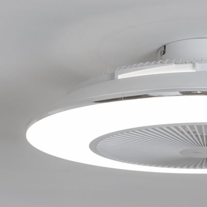 Brilagi - LED dimbar taklampa med fläkt AURA LED/38W/230V 3000-6000K vit + fjärrkontroll