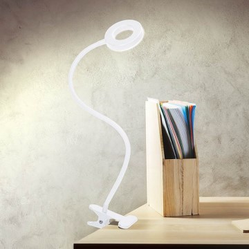 Brilagi - LED dimbar lampa med klämma ORBELA LED/8W/230V 3000/4000/5000K vit