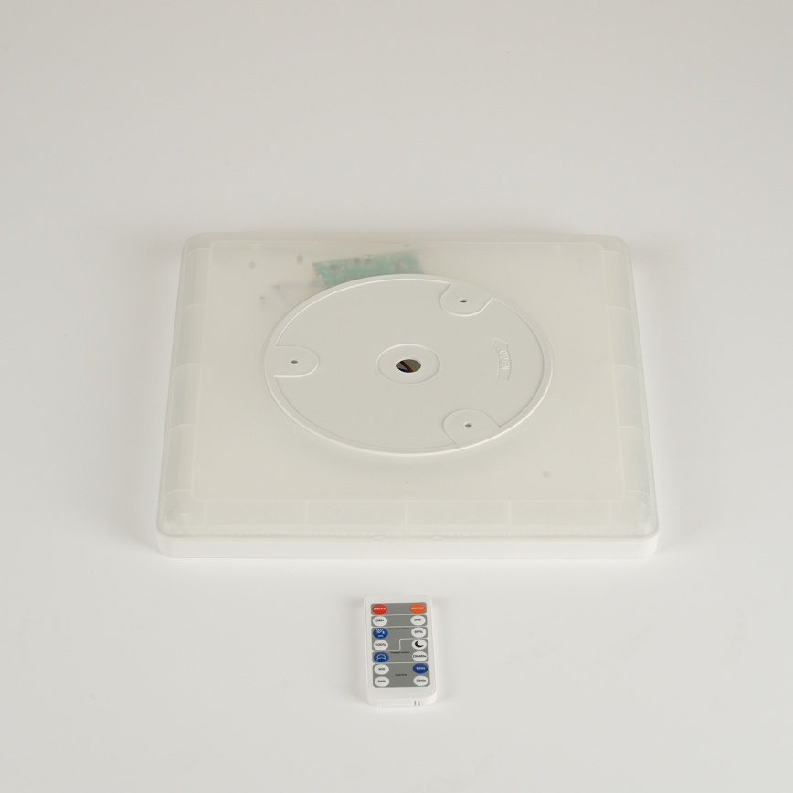 Brilagi - LED dimbar armatur med rörelse- och skymningssensor ULTRA SLIM LED/18W/230V 30x30 cm + fjärrkontroll