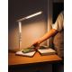 Brilagi - LED Dimbar bordslampa med QI trådlös laddning och USB REGINA LED/8,5W/230V vit