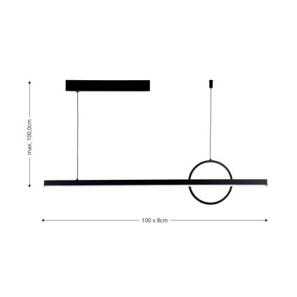 Brilagi - LED dimbar taklampa NIVIO LED/20W/230V 3000-6000K + fjärrkontroll