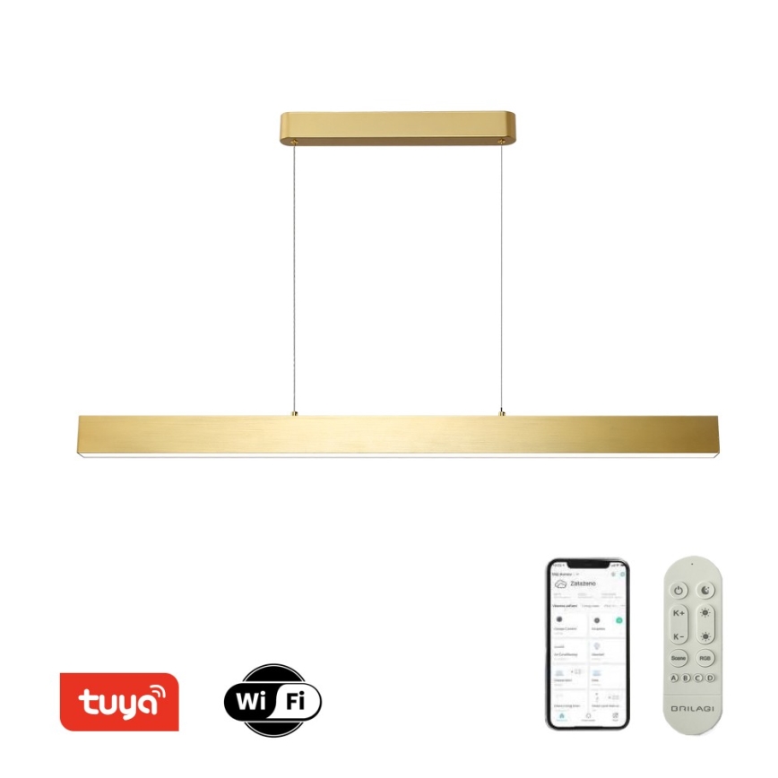 Brilagi - LED dimbar taklampa SLEEKLINE SMART LED/40W/230V 3000-6000K Wi-Fi Tuya guld + fjärrkontroll